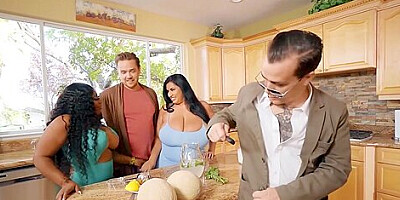 Ms London, Huge Boobs And Sofia Rose - Two Fat Lesbians With Fucking Of The Sofa