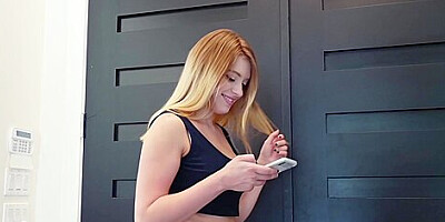 Jason Brown And Giselle Palmer In Black Blind Date Nailing Big-bosomed Blond