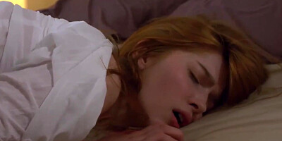 teen 18+ redhead Jia Lissa masturbating to her beautiful neighbour