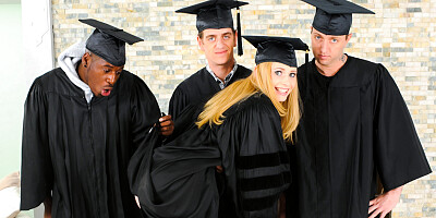 Mallory Fox,Chad Diamond,Mark Zane,Julius Ceazher in University Gangbang #10, Scene #03