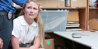 Naughty Shoplifter Alyssa Cole Hammered In Office