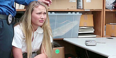 Naughty Shoplifter Alyssa Cole Hammered In Office