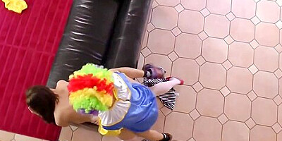 Lara Latex In Takes A Big Clown Cock In Her Tight Vag