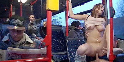 Public Intercourse City Bus Footage With Bonnie Shai
