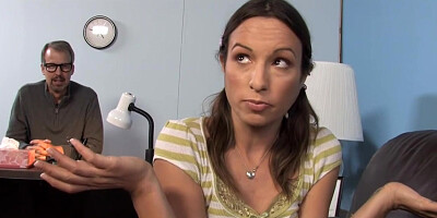 Amber Rayne gets BBC anal in front of her Step father