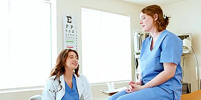Doctor Gives Breast Exam To Busty Intern