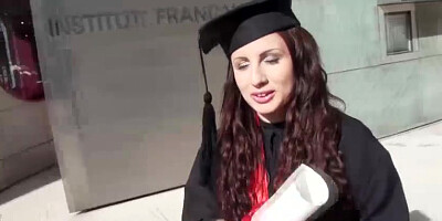 Scorching and sexy Kerry Raven gets flashes vagina and nails for cash