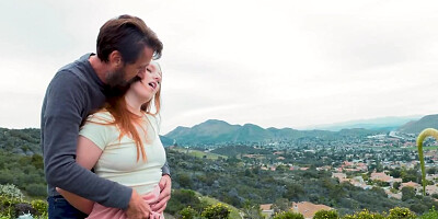 Young redhead permits mature guy to drill her tight snatch