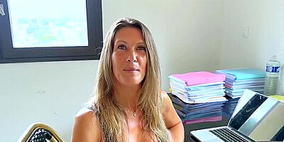 Business Woman Somersaults With Her Lover In Home Video