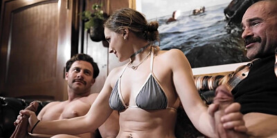 Booty College Girl Locked Herself Out, But Neighbors Help On Her! With Pure Taboo