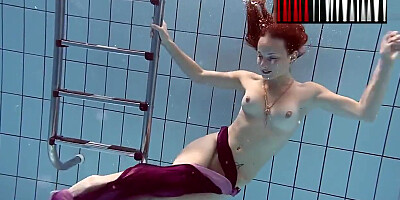 Smoking Hot Russian Redhead In The Pool