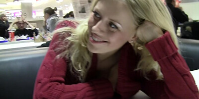 Lorena in hot blonde enjoys hard public toilet fuck