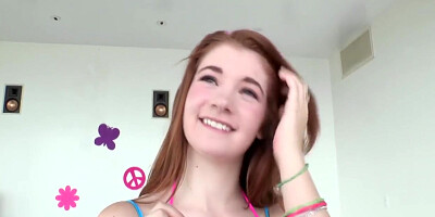 Redhead teen 18+ Gobbles On A Huge Dong - 1080p With Ava Sparxxx