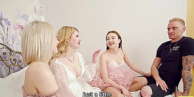 Elis Benson, Sara Bork And Eva Barbie - Graceful Elis And Evas Bridesmaids Action