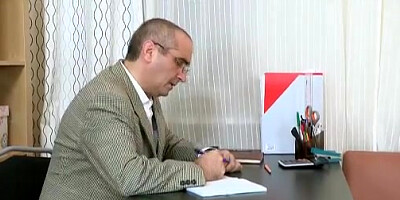 Crafty, tricky old teacher manages to talk Martina into playing with her friend whilst he joins in!