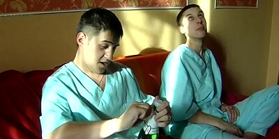 Ester & Yalena & Yulia & Zlata in group sex scene showing real college fucking