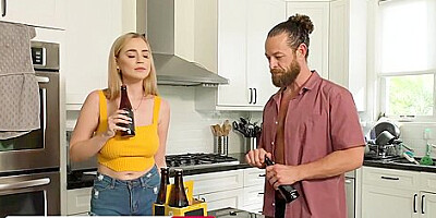Blake Blossom - Busty Neighbor Finally Gets To Ride Brads Big Cock