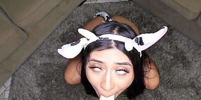 Violet Myers - Anime Cow Girl Big Tits Fondling Virtual Sex 2