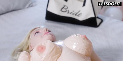 Outrageously Hot Milfs Couple Have Sensual Threesome With Ultra Realistic Sex Doll