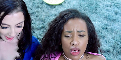 Interracial POV fucking with three incredible babes