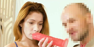 Greedy Russian chick tempts boy into fucking