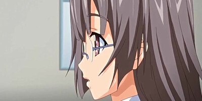Busty anime coed tittyfucking and swallowing cum