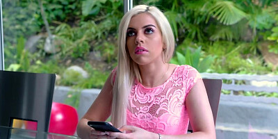 Big-boobied MILF invites the girl to join for threesome fuck