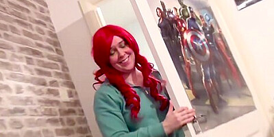 Lucy Lain - Big Tits Lucy Lane Goes Down On A Horny Nerd Cock Sucking It