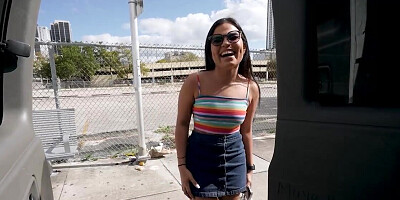 Tiny babe with a tight bum is going to get destroyed too