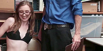 Thief Blonde Gracie May Green Pounded Hard For Shoplifting