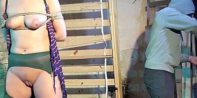 Tall Euro Cums While Bound And Dominated