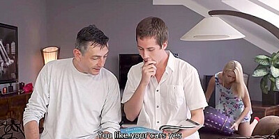 Beauty With Saggy Tits Cheats On Resting Bf With His Excited Stepdad
