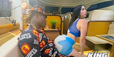 Big Ass Brunette, Valerie Kay Is Sucking A Black Dick And