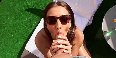 Luscious Darkhaired Babe Young Cutie Screwing Outdoors - Kriss Kiss