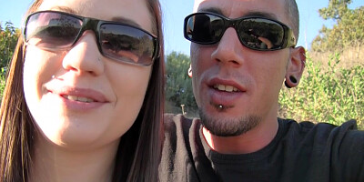 Brandi Belle in amateur girl gives a nice cock-sucking in nature