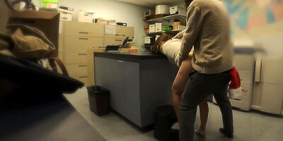 Caught Boss Fucking Secretary In Copy Room At Office Christmas Party