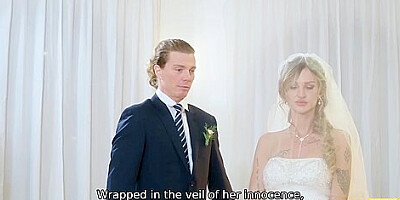 Cheating Bride Fucks Best Man In Her Wedding Dress