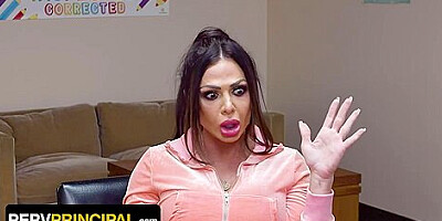 Perv Principal - Fit Milf With Massive Tits Pleases The Teacher To Avoid Her Stepson Being Expelled