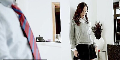 Busty Teen 18+ Seduces Her Professor For An Anal Quickie - Lilu Moon