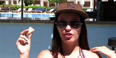 Aurita in outdoor sex film showing a lassie getting fucked