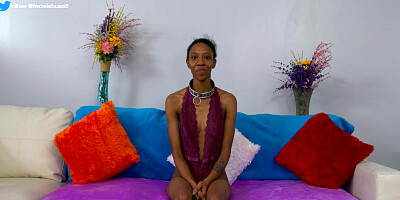 Ebony With Awesome Boobs Deepthroats And Deep Anal