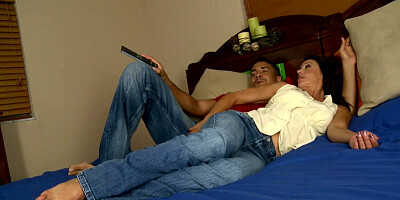 Mummy Mimi Moore likes the nail and gets facial cumshot in the end