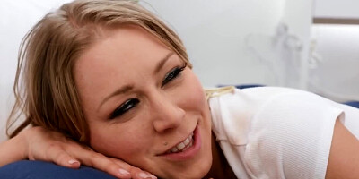 Cute babe is banged next to her sleeping mommy