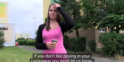 PublicAgent Young slim babe fucked outdoors