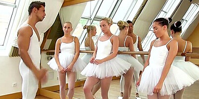 Sexy Dancer Babes Hot Fucked By Ballet Teacher - 720p Porn