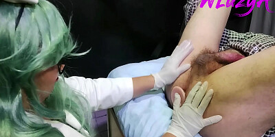 Doctor Performs Anal Exam Whith Long Dildo