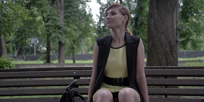 Jeny Smith public flasher shares great upskirt views on the streets