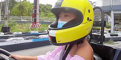 Cute Thai Amateur Teen 18+ Girlfriend Go Karting And Recorded On Video After
