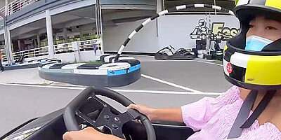 Cute Thai Amateur Teen 18+ Girlfriend Go Karting And Recorded On Video After
