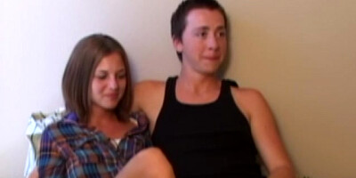 Vintage amateur couple invites oldman in trio